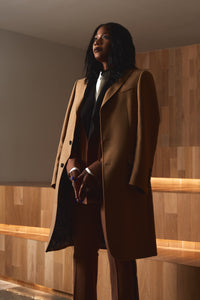 Brown Wool Overcoat