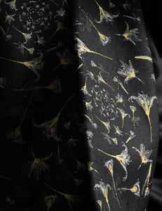 Black and Gold Jacquard 2 Piece Suit